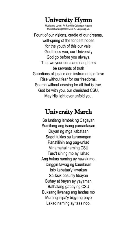 csu hymn lyrics